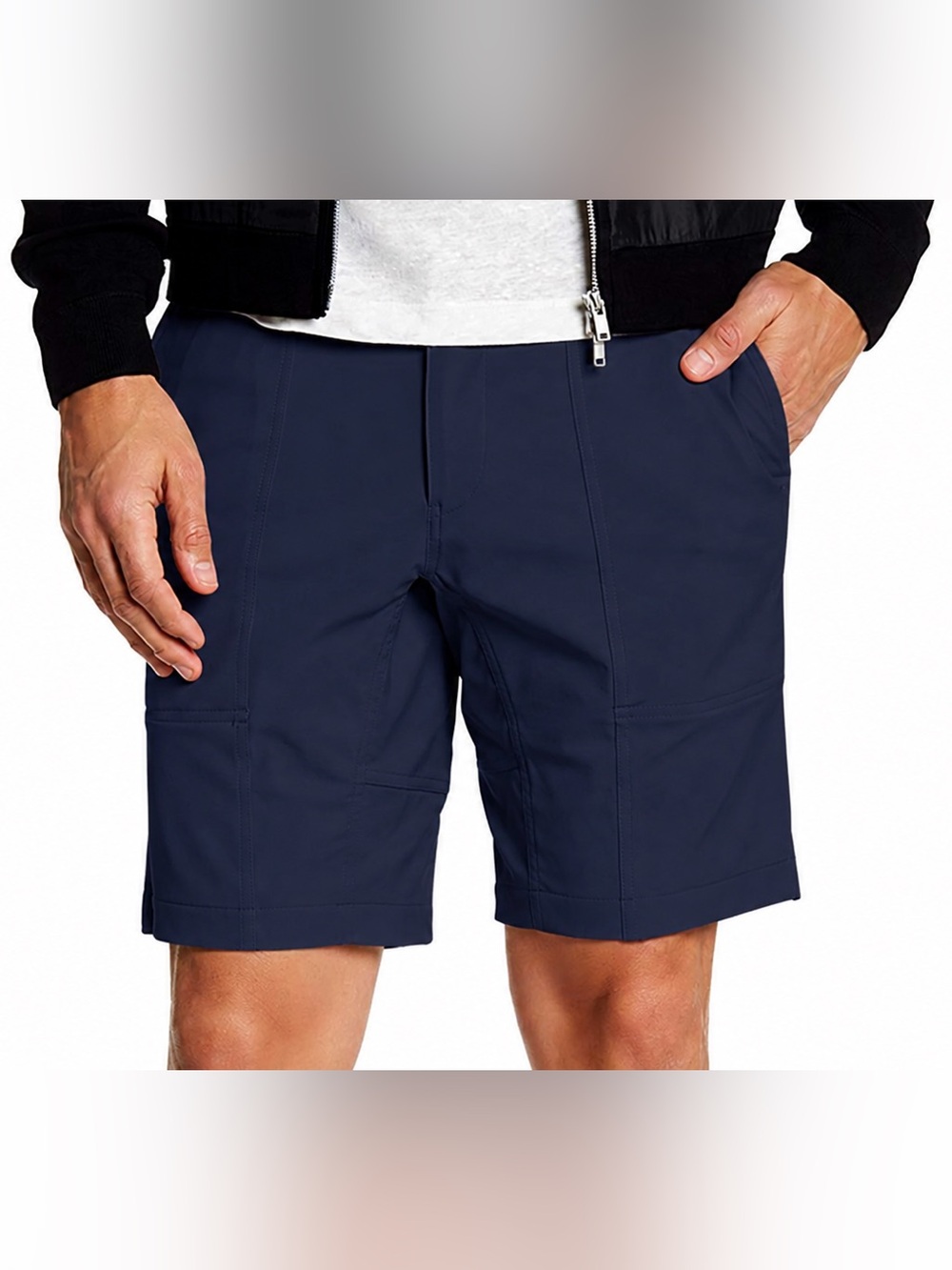 Theory Ditmas Cargo Neoteric Shorts Navy Blue Size 33